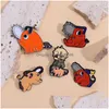 Broches Broches Tronçonneuse Homme Broche Émail Broche Apanese Dessin Animé Animaux Caractère Badges Sac À Dos Fans Bijoux En Métal Accessoires Cadeaux Dhlku