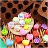 Baking Moulds New Heart-Shaped Chocolate Mold Pentagram Easter Egg Cylinder Rose Sile Diy Candy Ice Cube Tool Drop Delivery Home Gar Dhbqh