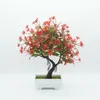 Dekorativa blommor konstgjorda krukväxter gröna växter bonsai hem skrivbord dekoration ornament trädgård falskt