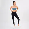 Aktive Sets Mit Brust Pad Yoga Kleidung Set Weibliche Mode Schönheit Zurück Top Hosen Sport Training Fitness Nahtlose Frauen