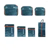 أكياس تخزين سعة كبيرة السفر حقيبة مرتبة دائمة مجموعة مضادة للماء مجموعة متعددة الألوان اختيارية ملائمة ملائمة محمولة