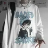 Camisetas Masculinas Harajuku Manga Comprida Camiseta Masculina Anime Y2k Cartoon Anjo Estampado Camisetas Grandes Hip Hop Casual Streetwear Designer Graphic Top J230721