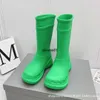 High Edition balenciga New Paris 2023 Fashion Week Show Style Bottes de pluie surélevées Kanyewest Same American Boots