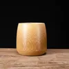 100 pezzi fatti a mano naturali tazza di acqua di bambù tazze da tè rotonde utensili per bere tazza con profumo di bambù per il tè Kung Fu