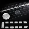 Car Center Console Control Knapp Knob Cover Trim Strips Sticker Accessories for Mercedes Benz C E Class GLC W205 W213 X253 CAR-ST287Z