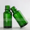 Groothandel 625 stuks 20 ml glazen vloeistofpipetflessen 20 ml groene oogdruppelaar oliedruppelflessen aromatherapieverpakkingsflessen 5 doppen om te kiezen Mmxq