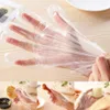 Disposable Gloves 1200pcs Set Clear Food One-off Plastic Restaurant Cleaning Kitchen Cooking BBQ Supplies305k