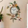 Orologi da parete Orologio da esterno per ufficio Cucina Fiore Soggiorno in metallo Digital Modern Reloj De Pared Farmhouse Decor YY50WC