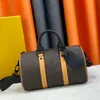 Kissentasche, Herrentasche, Herren-Einkaufstasche, Designer-Mini-Seesäcke, luxuriöse Canvas-Leder-Utdoor-Reisetasche, Damen-Umhängetasche, Wassertropfen-Tintenstrahldruck, gewebte breite Träger