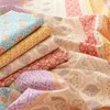 Tecido de algodão puro feito à mão para costurar estilo étnico floral respirável boa absorção de umidade macio por metros 230720