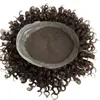 6 -calowe malezyjskie dziewicze ludzkie włosy zamiennik 8x10 Brown Color 4# Bouncy Curl Center Lace Australia Unit dla mężczyzn
