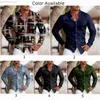 Camicie casual da uomo Brand New Camicie da uomo Camicie eleganti Vintage barocco Button Down Casual Manica lunga Muscle M ~ 2XL Plus Size Stampa L230721