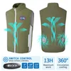 Mannen Vesten Airconditioning Kleding Zomer Koelventilator CA Puffer Vest Mannelijke Casual Jas Teelt Waterdichte Korting Vest