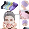 Headbands Adjustable Wide Hairband Yoga Spa Bath Shower Makeup Wash Face Cosmetic Headband For Women Ladies Make Up Accessories 10 C Dhts6