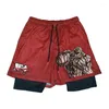 Men's Shorts Anime Baki 2 w 1 sport