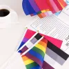 Fast Delivery Rainbow Pride Flag Small Mini Hand Held Banner Stick Gay LGBT Party Decorations Supplies For Parades Festival 0721