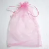 100pcs grands sacs d'emballage en organza porte-bonbons pochettes à bijoux faveurs de mariage sac cadeau de fête de noël 20 x 30 cm 7 8 x 11 8 in282i