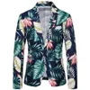 Costumes pour hommes Blazers costume décontracté veste 2022 conception hawaïenne Style imprimé fleur série mode simple boutonnage Top257q