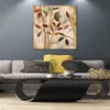 Modern Abstract Canvas Art Branches at Sunrise I Handmade Oil Painting Contemporary Wall Decor