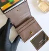 Luxurys designer plånböcker Mens kvinnor Ophidia Cion Purses Fashionabla Marmont Short Card Holders Högkvalitativa dubbla bokstavskopplingar 155h