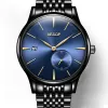 AESOP ultra sottile 8 5mm Classic Simple Watch Men Sliver Orologio maschile minimalista dorato Ore in acciaio pieno Relogio Masculino241e