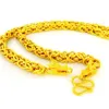 Imitation Or Jaune Chaîne Collier Hommes Tête De Dragon Grain Ligne Placer Or Thaïlande Chaînes pour Hommes 60cm2688