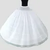Gran ancho 6 aros 2 capas de tul largo boda mujer enaguas para vestido de quinceañera cintura elástica crinolina para vestido de fiesta nupcial 2092