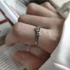 Cluster Rings 925 Sterling Silver Friendship Jewelry Vintage Protective Love Warm Hand In Hug Ring For Girlfriend Amulet Wedding