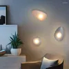 Lampada da parete Nordic Grigio Ambra Bianco Blu Vetro LED Oro Metallo Home Deco Per Salone Ristorante Comodino Corridoio Collocazione Gratuita