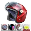 Casques de moto Casque d'été compatible Bluetooth ABS Énergie solaire Climatisation Ventilateur Musique Véhicule électrique Connecter le téléphone