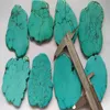 Grand 70-90mm3 pouces Turquoise Cabochon veines dalle pierre pour prises de téléphone Pop poignées magnésite forme téléphone ceinture 1pcs305a
