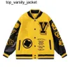 2023 Chaquetas de los hombres Chaqueta de béisbol de cuero Marca de moda Varsity Bomber Sports Windbreaker Abrigos con cremallera Prendas de abrigo para mujer para hombre Chaqueta Letterman