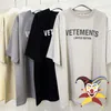 Mens Tshirts Vetements Limited Edition Tshirt 1 품질 편지 인쇄 대형 탑 230720