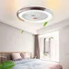 Ventilateur de plafond LED avec lumières 50 cm Chambre intelligente maison ventilateur décoratif Lampe Smart APP Télécommande éclairage intérieur fixt236h