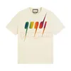 Diseñador para hombre Camiseta Hombres Mujeres Patrón de olas del mar Manga corta Estilo de playa de verano Hip Hop Negro Blanco Camisetas Tamaño asiático S-2XL