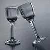 Verres à vin Un ensemble de 6 verres sans plomb fabriqués à la machine de 0,3 / 0,5 onces pour les liqueurs chinoises 10 ml / 15 ml seront utilisés