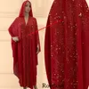 Tendances vestimentaires ethniques Turquie à l'africaine à capuche Abaya Kaftan en mousseline de soie perles Robes de soirée pour femmes Boubou musulman tenue de mode Robe ouverte 230721