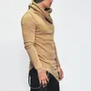 Moletom masculino com capuz pulôver bolso superior versátil à prova de frio adolescente masculino primavera outono bainha irregular moletom casual para trabalho