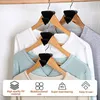 Hangers 18 Pcs Clothes Hanger Connector Hooks Ultra Premium Create Up To 5X Closet Space Black