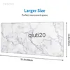 Mouse Pads Wrist Rests Mouse Pad Gamer White Marble XL New Computer Mousepad XXL MousePads Office Natural Rubber Non-Slip Office Accessories Mouse Mats x0721