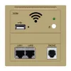300 Мбит / с 86 панель в стенке беспроводной маршрутизатор AP 220V точка доступа к Wi-Fi In-Wall AP Беспроводной маршрутизатор Wi-Fi Repeater 802 3AF POE158R