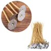 100 PCS Twine Bijenwas Biologische Kaars Wieken Lage Rook Pre-Waxed Natuurlijke Bijenwas Tabbed Lato Kaars Wieken voor Verlichting Ma215R