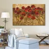 Eigentijds dorpslandschap Sunshine Florals Handgemaakte abstracte canvaskunst voor hotellobbymuur