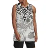 Men's Tank Tops Polynesian Tribal Fijian Totem Tattoo Fiji Prints Mens Jersey Stitched Basketball Hip Hop Clothing Party Drop