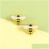 Pins Brooches Lapel Pins Two Yellow Bees Save The Cartoon Insect Jewelry Pin Hang On Bag Clothes Gift Friends Drop Delivery Dhvwd