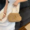 イブニングバッグボヘミア女性ビーズ織りストロービッグトートバッグ2023夏の旅行ビーチハンドメイドレディバッグと財布の肩