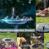 Gartendekorationen Mini Solar Wasserbrunnen Pool Teich Wasserfall Dekoration Outdoor Vogelbad Powered Floating 230721