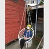 Nordic Style Round hammock outdoor indoor dormitory bedroom children swing bed kids adult Swinging hanging single chair hammock1303J