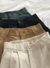 Vrouwen Shorts Katoen Linnen Vrouwen Streatwear Hoge Taille Wijde Pijpen Pak Casual 2023 Zomer Sport Geplooide Vrouwelijke Losse Knop broek 230721