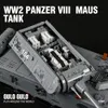 Figuras de brinquedo de ação Militar Tanque Pesado Panzer VIII Maus Blocos de Construção Soldado Alemão da Segunda Guerra Mundial Armas do Exército Tijolos Crianças Presentes para Adultos 230721